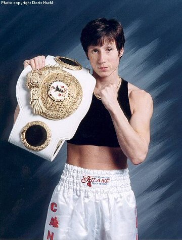 Doris Hackl with IFBA belt